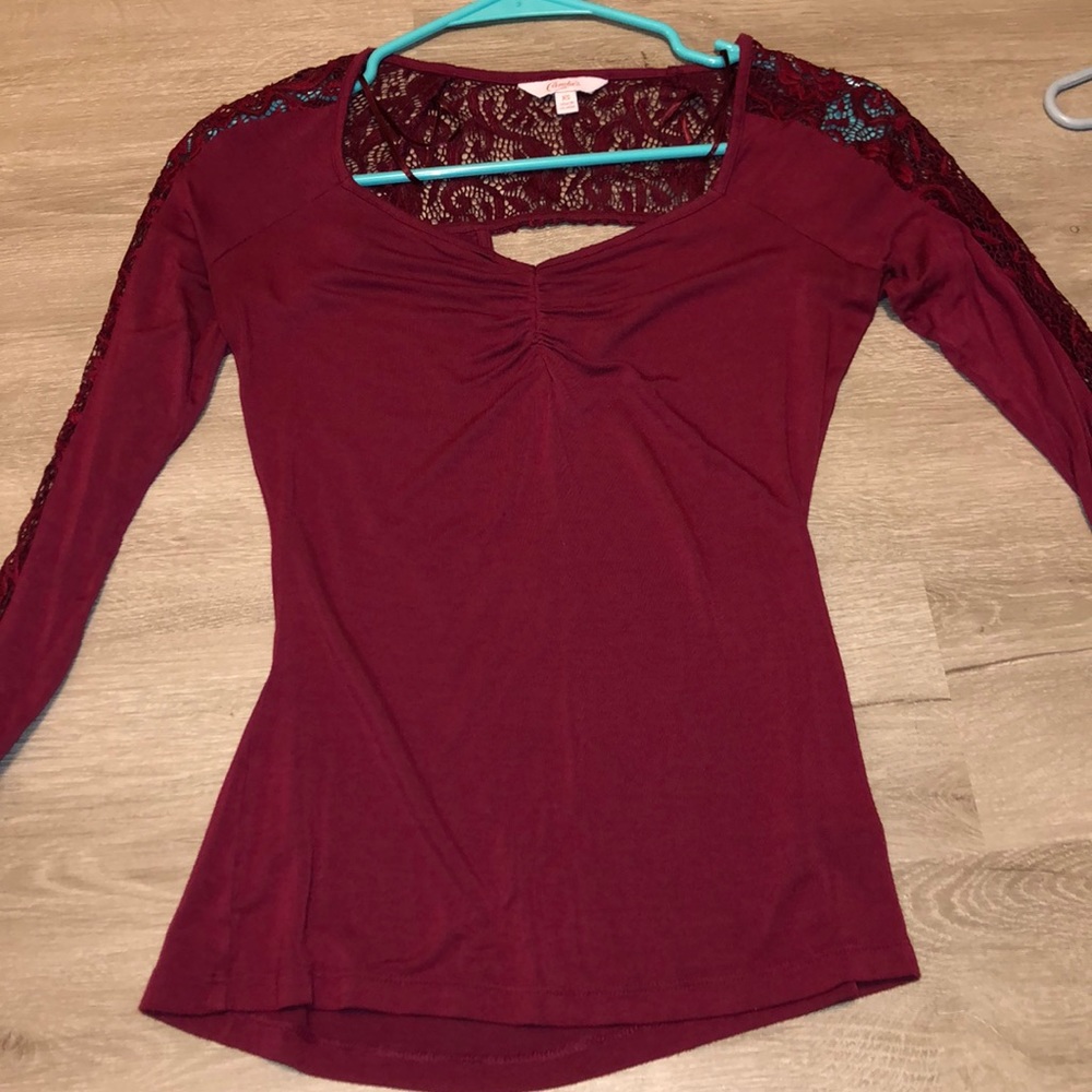 3/4 sleeve lace back